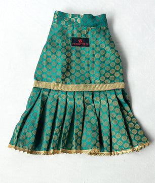 Pawgy Pets Occasion wear Dress Teal for Dogs