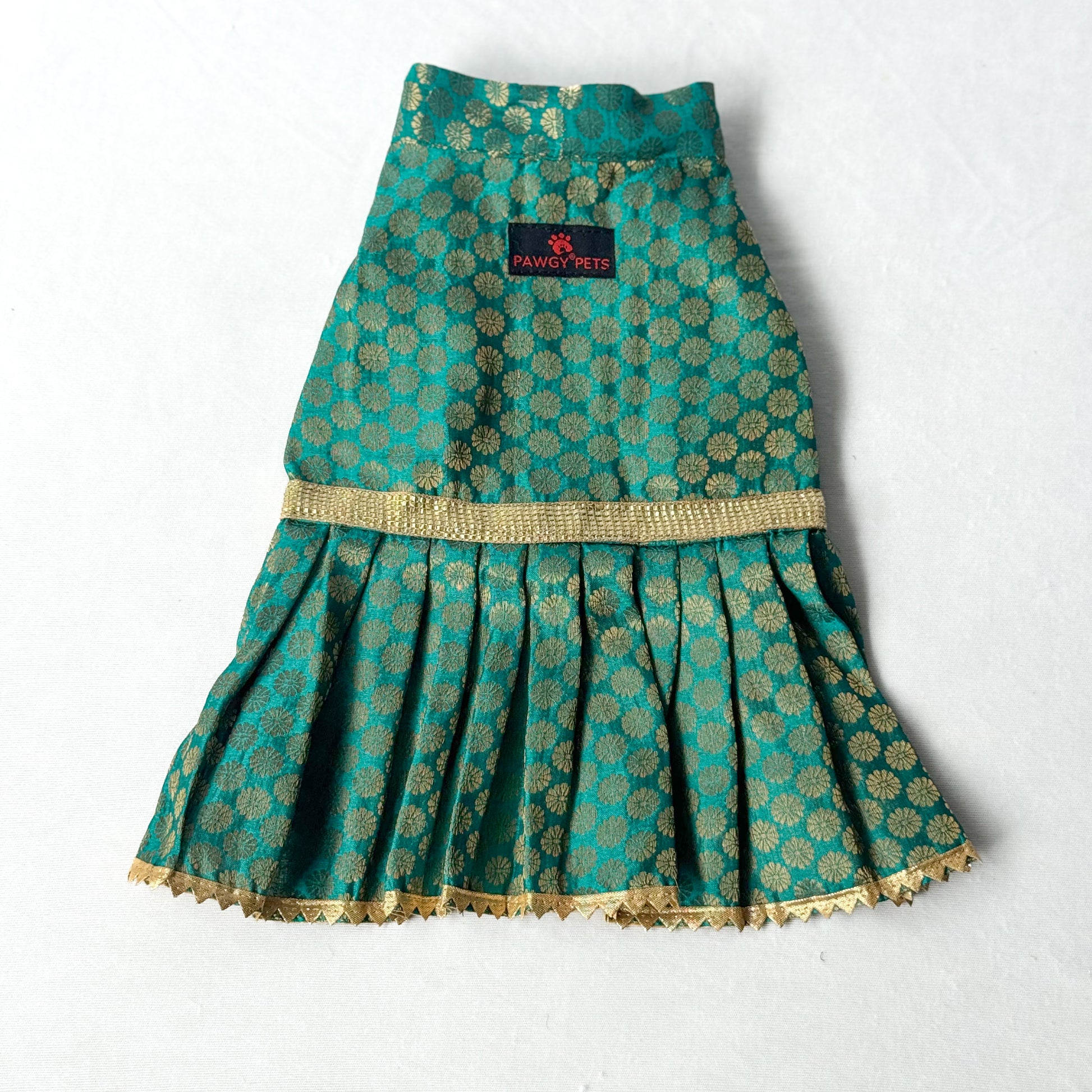 Pawgy Pets Occasion wear Dress Teal for Dogs