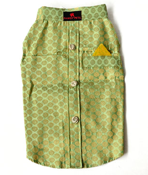 Pawgy Pets Sherwani Pista Green for Dogs