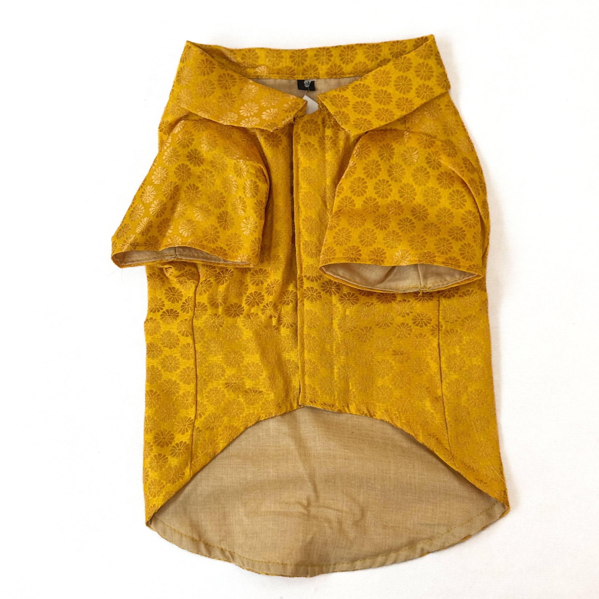 Pawgy Pets Occasion wear shirt Yellow for Dogs
