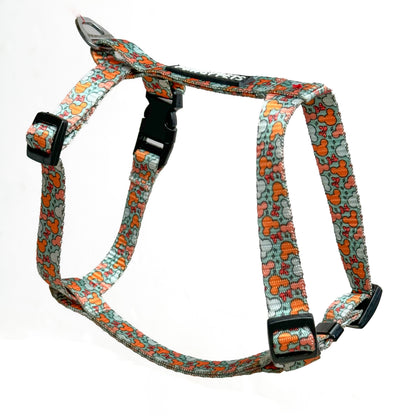 Mickey Pastel Green | H-Harness & Leash Combo for Dogs and Cats | Pawgy Pets