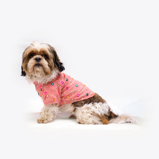 Pawgy Pets Festive Shirt Pink ol for Dogs