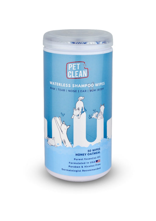 Pet Clean Pet Waterless Shampoo Wipes