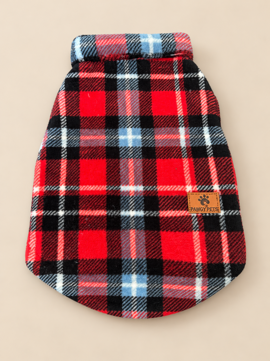 Check Red Fur Sweater | For Dogs & Cats | Pawgy Pets