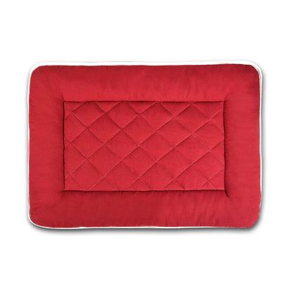 Water Repellent Cotton Dog Mat- Red