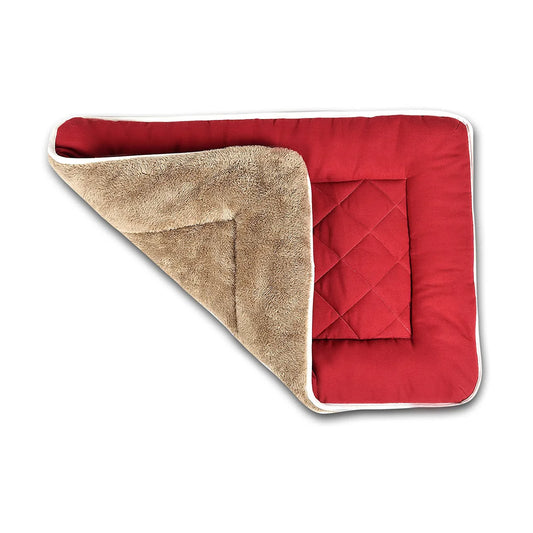 Water Repellent Cotton Dog Mat- Red