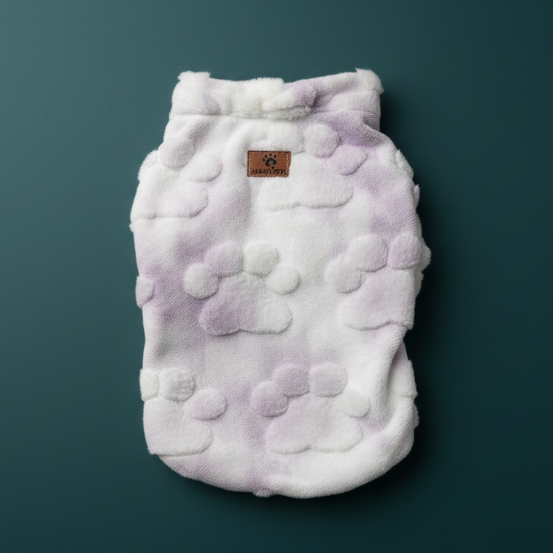 Pawgy Pets Fur Jacket: Paw Embossed for Cats