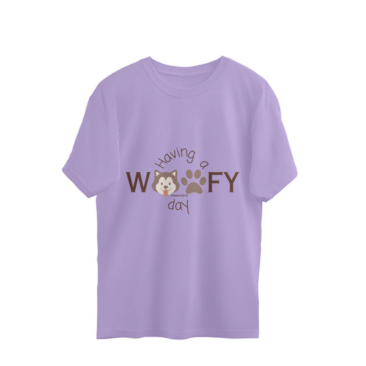 "Having a woofy day" Oversized Unisex T-shirts