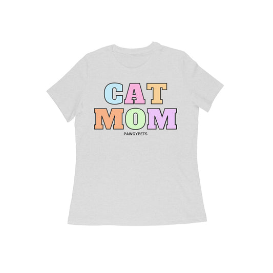 Cat Mom Casual Tshirt  for women