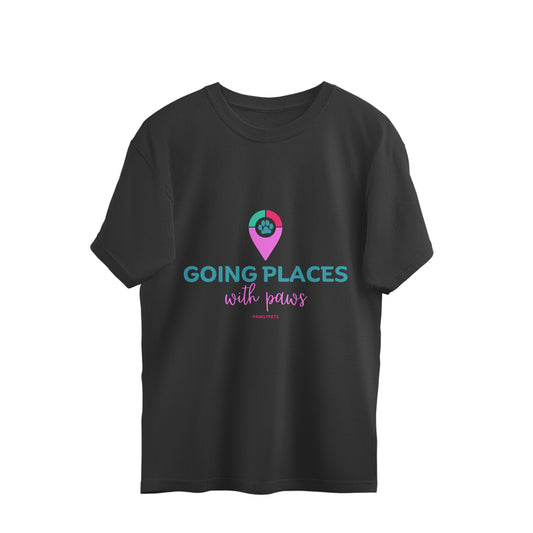 Going Places with paws oversized unisex T-shirt