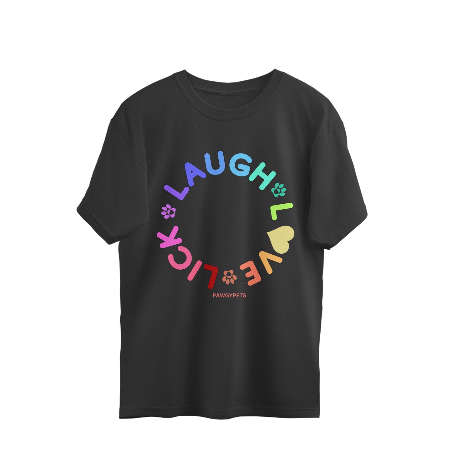 Live, Laugh, Love oversized unisex tee