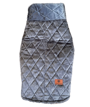 Pawgy Pets  Quilted Jacket (Grey) for Dogs & Cats