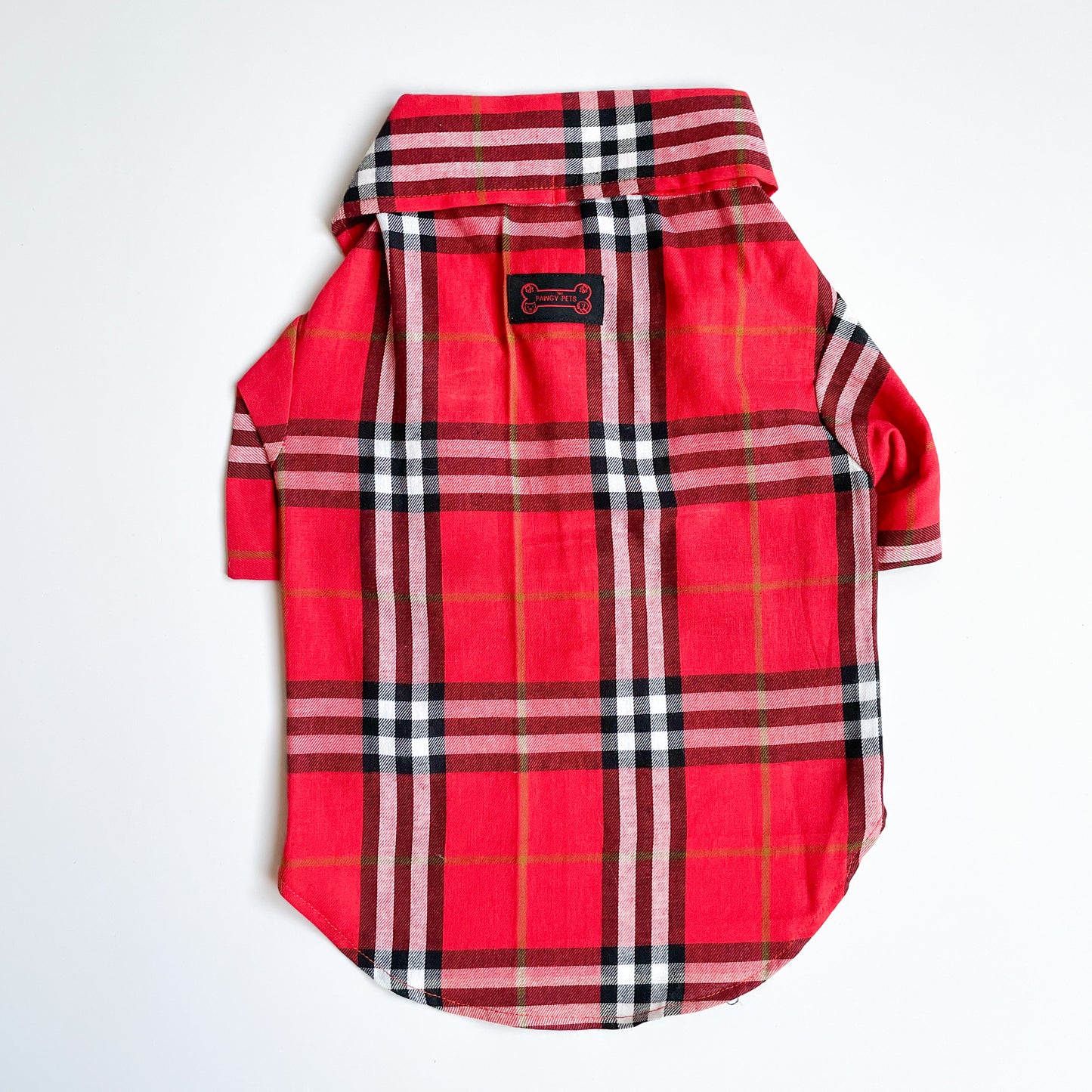 Red Checks Shirt & Sando | For Dogs | Pawgy Pets