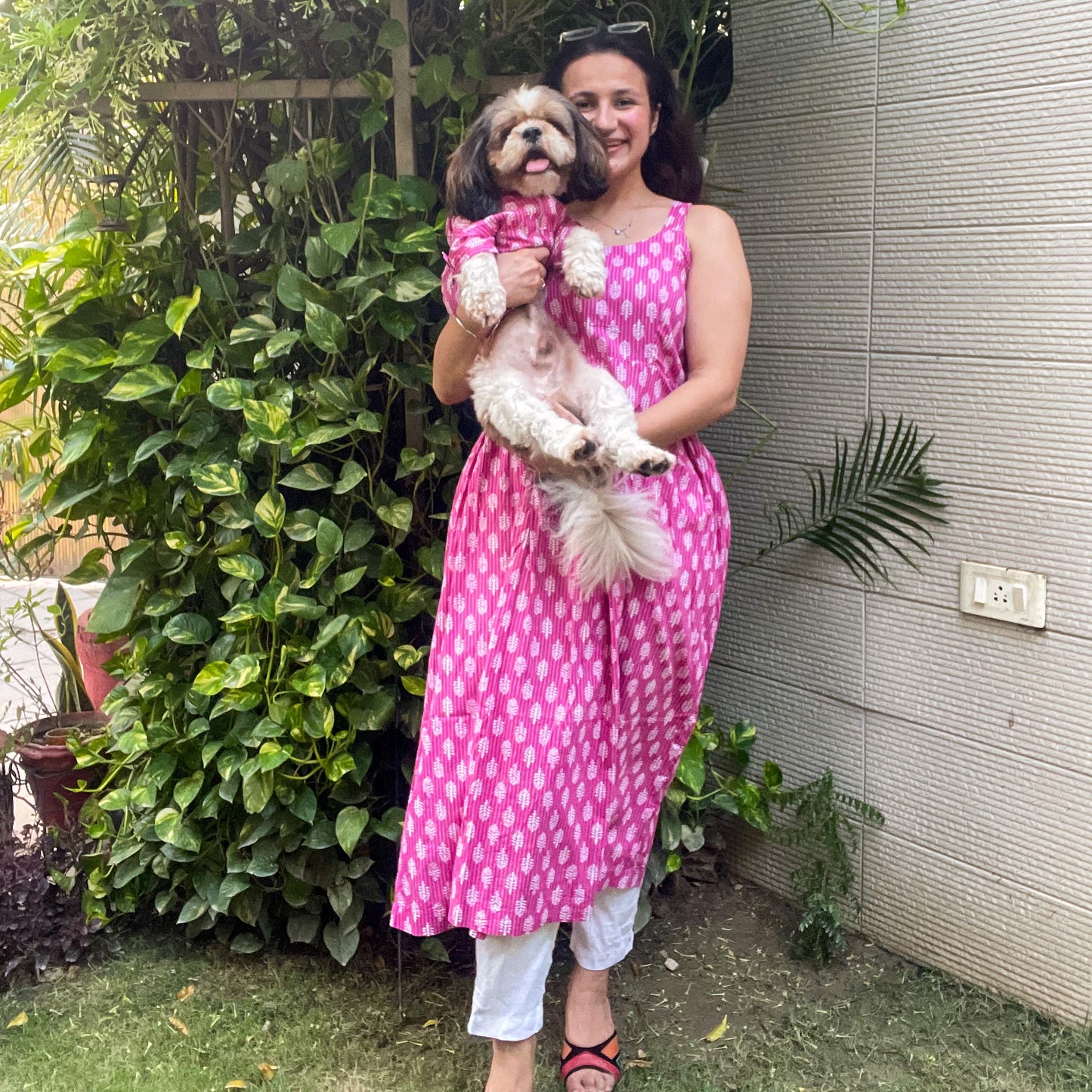 Women Kurti + Doggo Kurta (Pink)