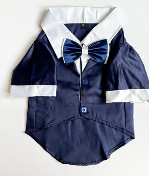 Pawgy Pets Tuxedo: Navy Blue for Dogs & Cats