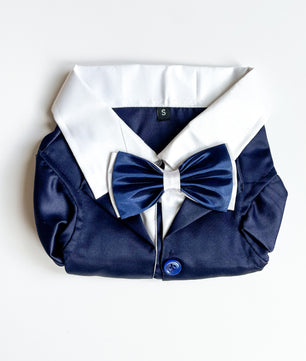 Pawgy Pets Tuxedo: Navy Blue for Dogs & Cats