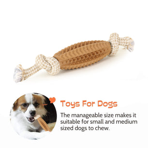 Basil Jute Rope Toy with Spike TPR Chew Centre