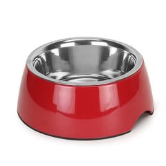 Basil Bowl Melamine Solid Color Red