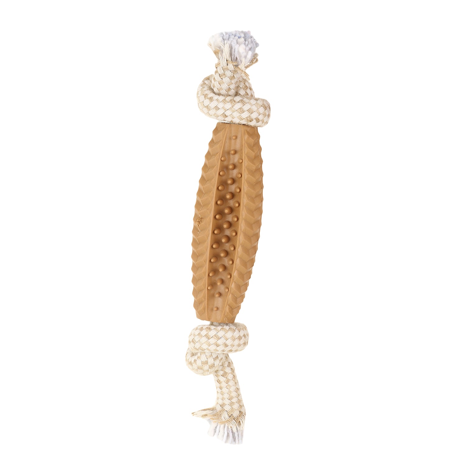 Basil Jute Rope Toy with Spike TPR Chew Centre
