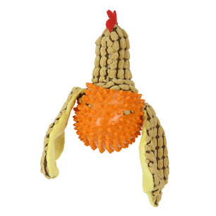 Basil Bird Plush toy with Squeaky Neck Orange