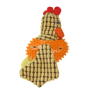 Basil Bird Plush toy with Squeaky Neck Orange