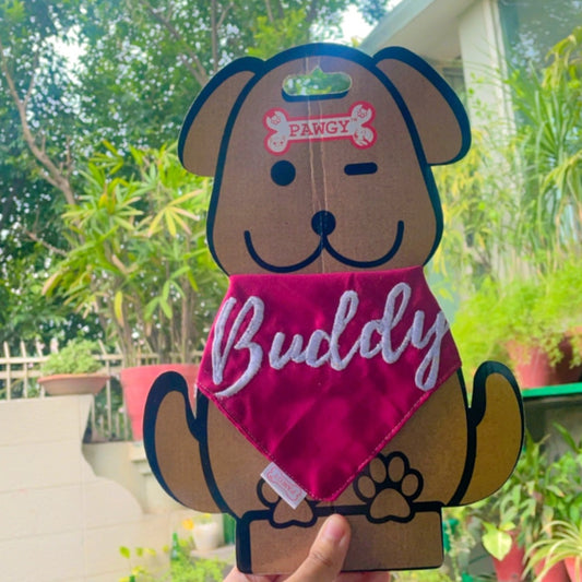 Pawgy Pets Personalised Casual Bandana for Dogs & Cats