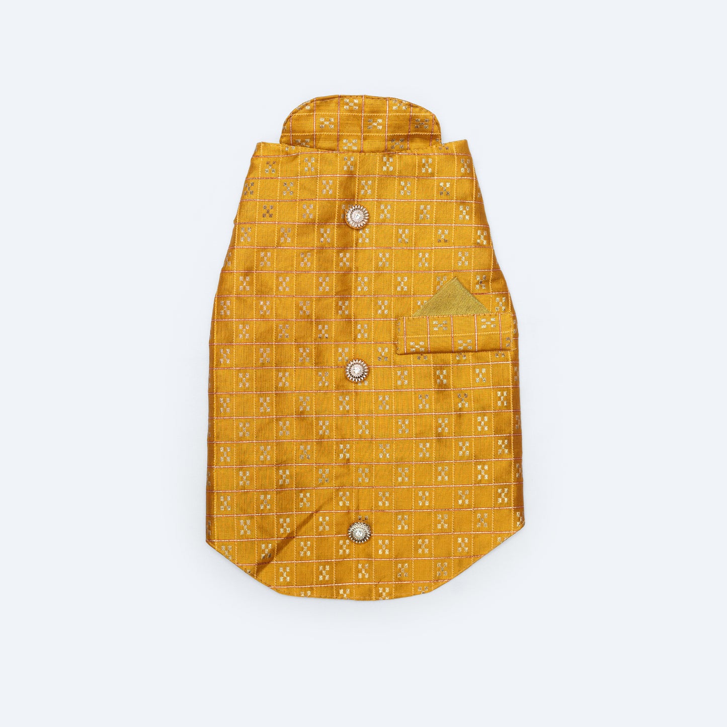 Mustard Strappy Sherwani | For Dogs | Pawgy Pets