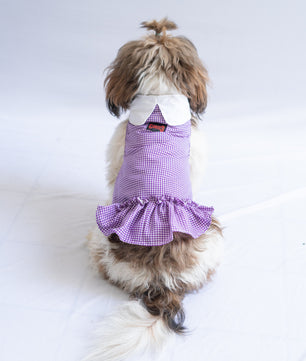 Purple Strapy Summer Dress for Dogs | Pawgy Pets Purple Strapy Summer Dress for Dogs | Pawgy Pets