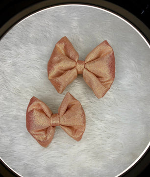 Pawgy Pets Party wear Bowtie: Rose gold for Dogs & Cats