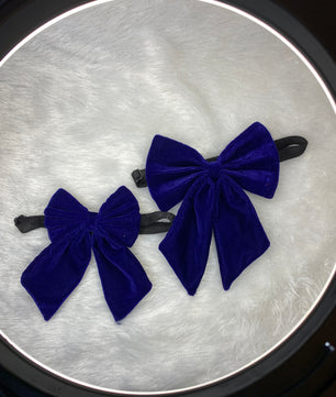 Pawgy Pets Pigtail Bowtie: Royal blue for Dogs & Cats