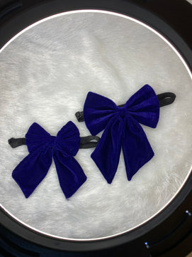 Pawgy Pets Pigtail Bowtie: Royal blue for Dogs & Cats