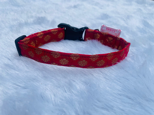 Pawgy Pets Occasion wear Collar: Red for Dogs