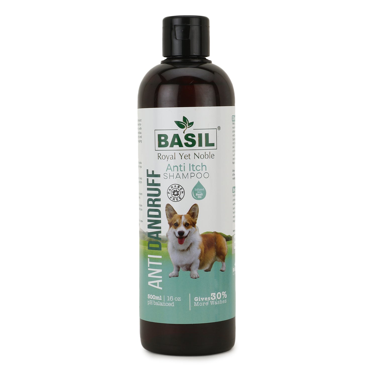 Basil Anti Dandruff Shampoo 500 ML Pawgypets