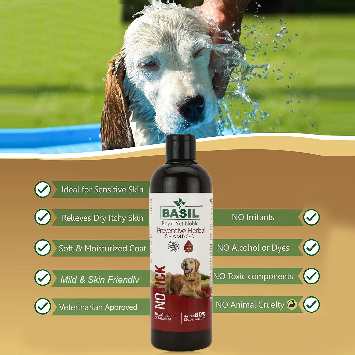 Basil Basil No Tick Shampoo 500 ML