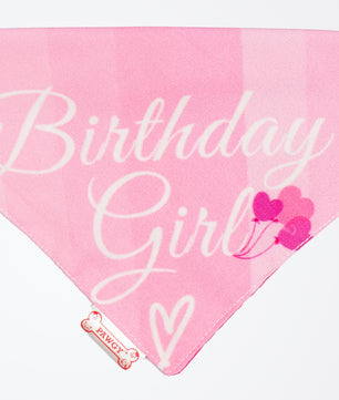 Pawgy Pets Reversible Birthday Girl Bandana for Dogs & Cats