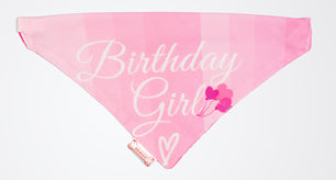 Pawgy Pets Reversible Birthday Girl Bandana for Dogs & Cats