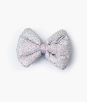 Pawgy Pets Party wear Bowtie: Silver for Dogs & Cats