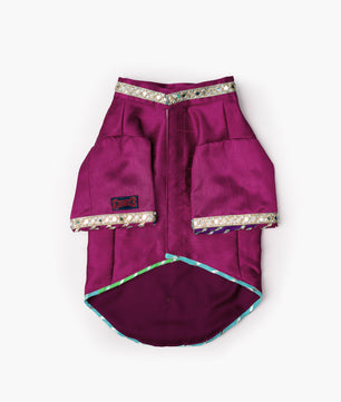 Pawgy Pets Raw Silk Sherwani: Rani for Dogs