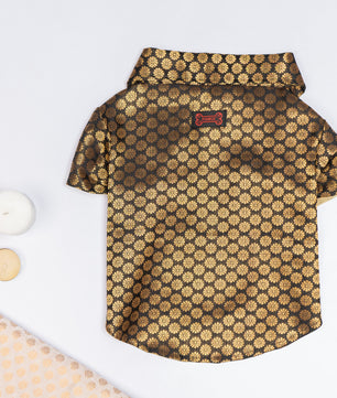 Pawgy Pets Occasion wear Shirt: Black for Dogs
