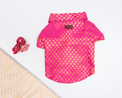 Pink Occasion Wear Shirt | For Dogs | Pawgy Pets