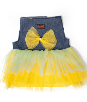 Pawgy Pets Denim Frill Dress for Dogs