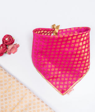 Pawgy Pets Occasion wear bandana Pink for Dogs & Cats