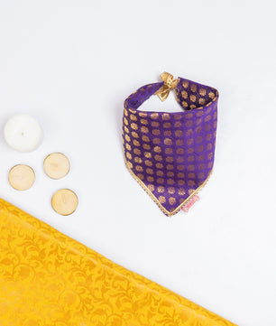 Pawgy Pets Occasion wear bandana Purple for Dogs & Cats