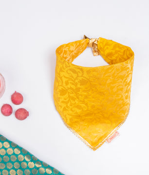 Pawgy Pets Occasion wear bandana Yellow for Dogs & Cats