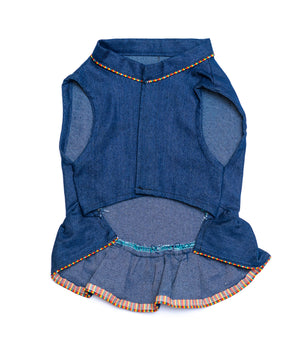 Pawgy Pets Denim Ruffle Dress for Dogs