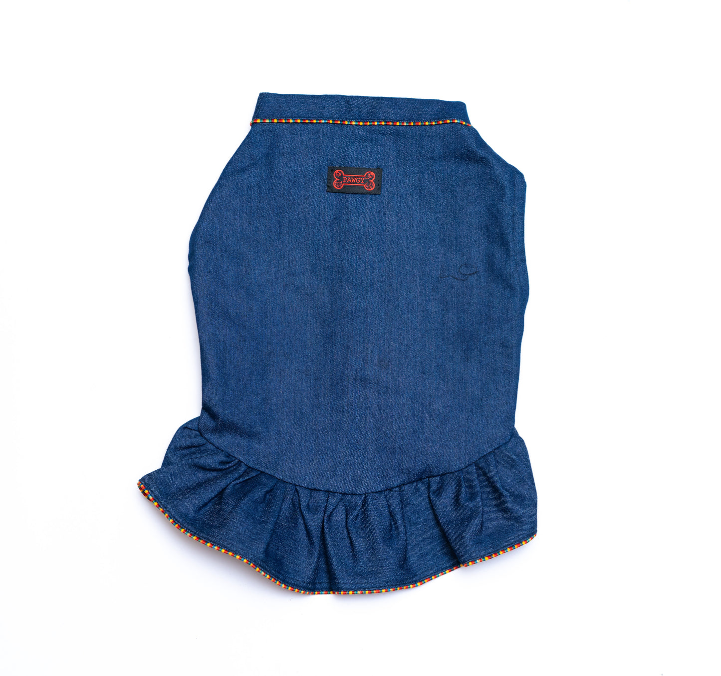 Pawgy Pets Denim Ruffle Dress for Dogs