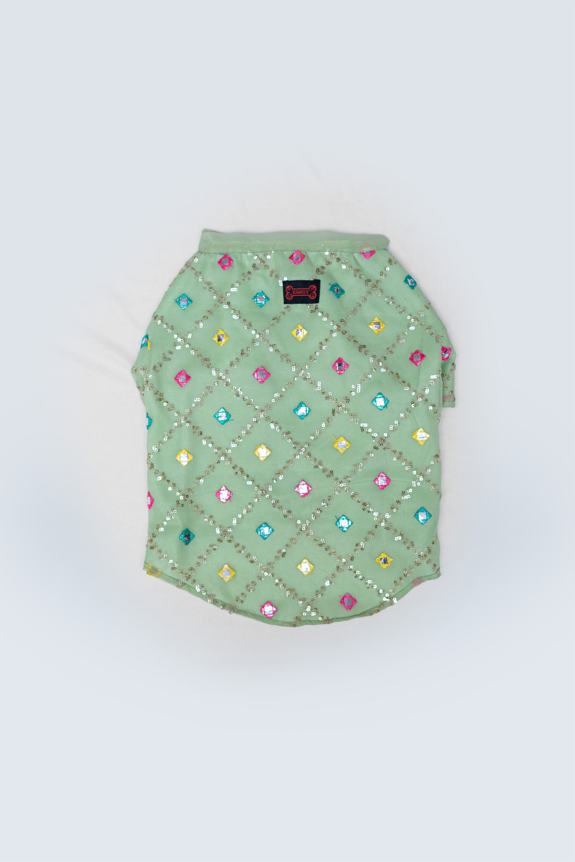 Festive Shirt: Pista green