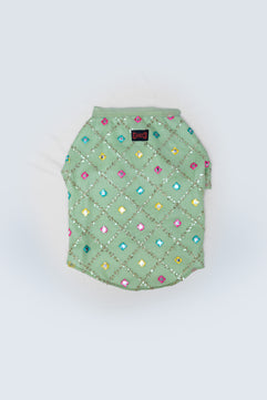 Festive Shirt: Pista green