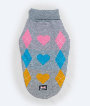 Pawgy Pets High Neck Sweater: Grey for dogs & cats