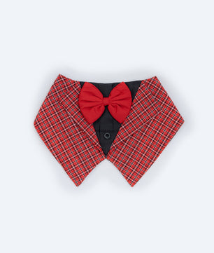Pawgy Pets Waistcoat Tuxedo Bandana: Red for Dogs & Cats
